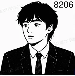 合成编号：将照片生成的编号合成到素描图上